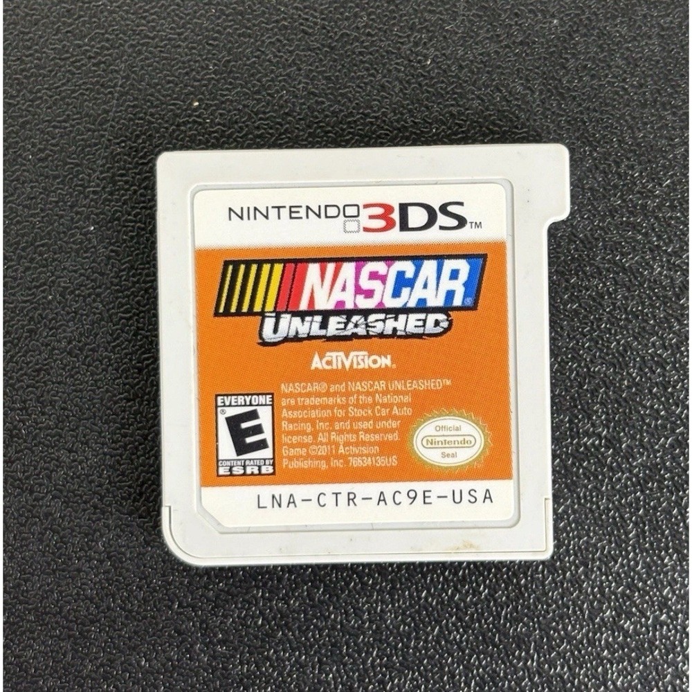 NASCAR Unleashed Nintendo 3DS Game Cartridge CTR-AC9E-USA Activision 2011‎